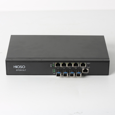 4 equipamento HiOSO HA7004T da fibra ótica dos portos 1000M RJ45 Epon Olt