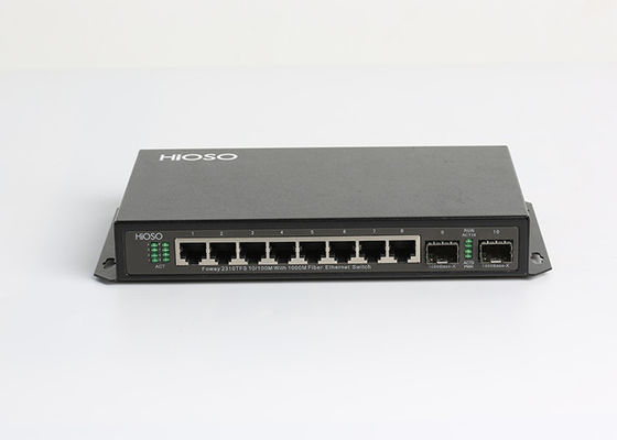 Parede de HiOSO que monta o interruptor de 1490nm Gigabit Ethernet, interruptor de SFP do gigabit