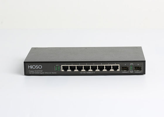 16K MAC Learning 8 portos do interruptor 10 da fibra de SFP dos portos de 1000M TP 2 1000M SFP