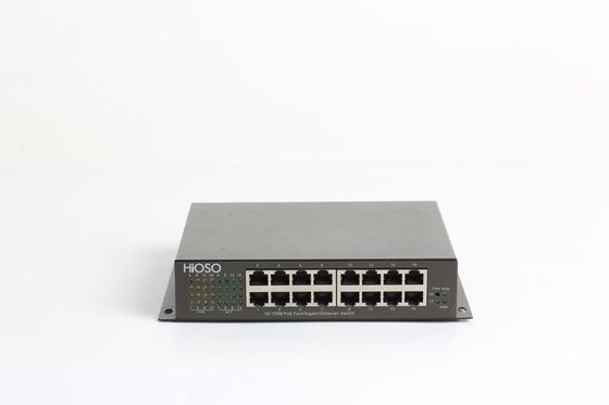 2Mbit interruptor portuário da fibra ótica do armazenamento 10/100/1000M Tp Uplink Ports 16