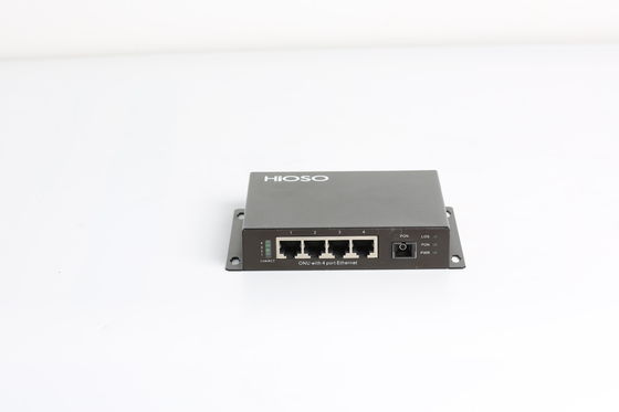 dispositivo da C.C. 12V 4 10/100M Ethernet Ports GPON ONU da transmissão de 20km para FTTH OLT