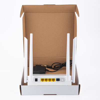 Caixa de plástico HiOSO Dual Band ONU 4GE WIFI XPON ONU para solução FTTH FTTO
