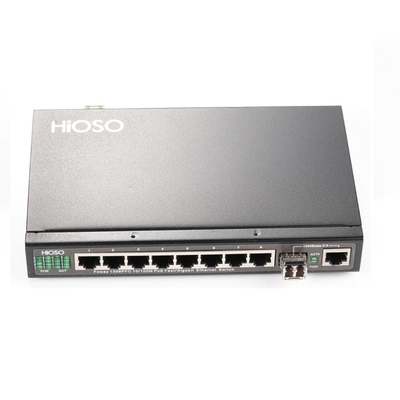 Portos da rede 8 do interruptor dos ethernet do ponto de entrada com 1 gigabit DC48V portuário combinado