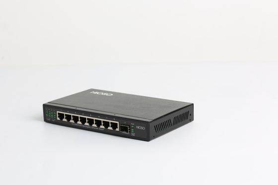 Portos da rede 8 do interruptor dos ethernet do ponto de entrada com 1 gigabit DC48V portuário combinado